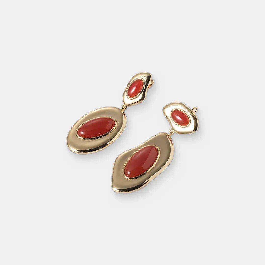 Серебряные серьги с агатами